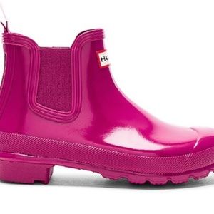 Magenta Chelsea Hunter Boots